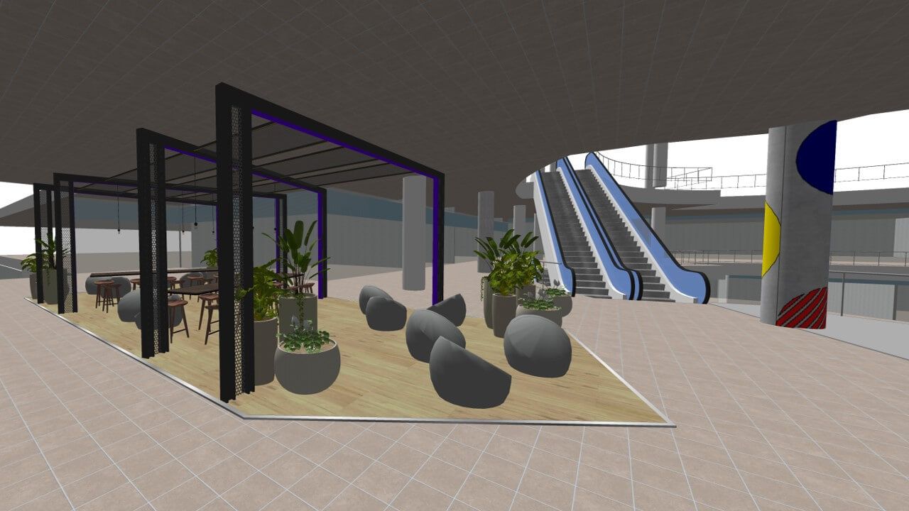 Construcción e implementación de coworking y zonas de descansos Real Plaza Puruchuco - Imagen 3